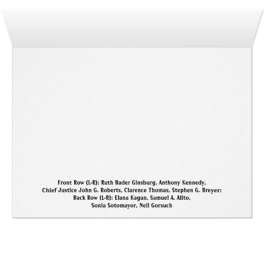 United States Supreme Court Justices (Inside Horizontal (Bottom))