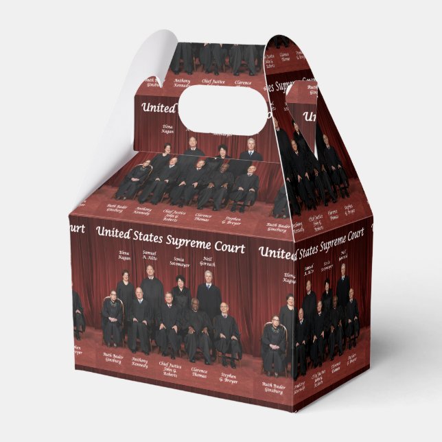 United States Supreme Court Justices Favor Boxes (Front Side)