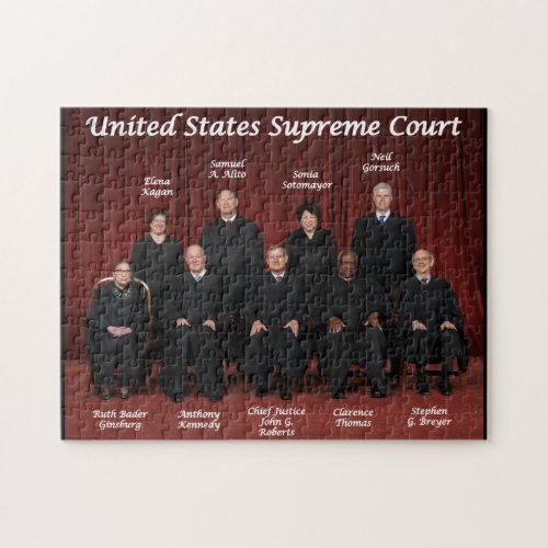 United States Supreme Court Justices Jigsaw Puzzle