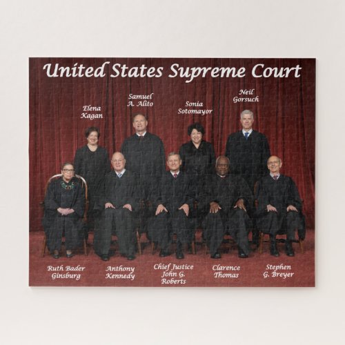 United States Supreme Court Justices Jigsaw Puzzle