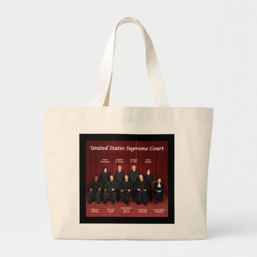 United States Supreme Court Justices Large Tote Bag