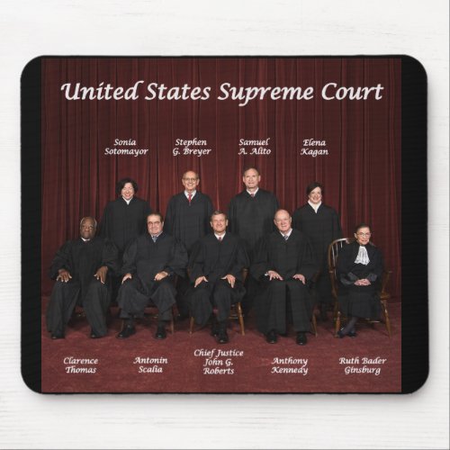 United States Supreme Court Justices Mouse Pad