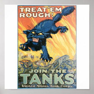 United States Tank Corps. circa 1918 Poster
