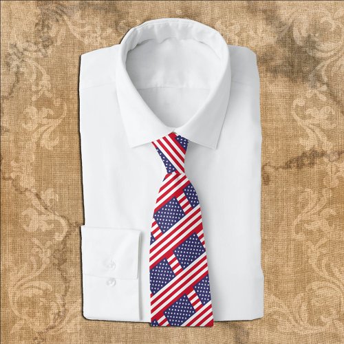 United States Ties American Flag fashion USA Neck Tie