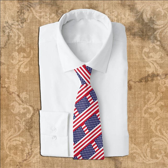 United States Ties, American Flag fashion USA Neck Tie (Creator Uploaded)