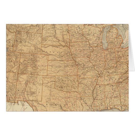 United States topographical features Cards (Front Horizontal)