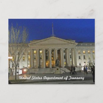 United States Treasury Department Washington Dc Postcard by teknogeek at Zazzle