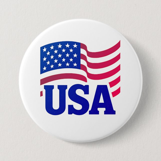 United States Unity Wave Button (Front)