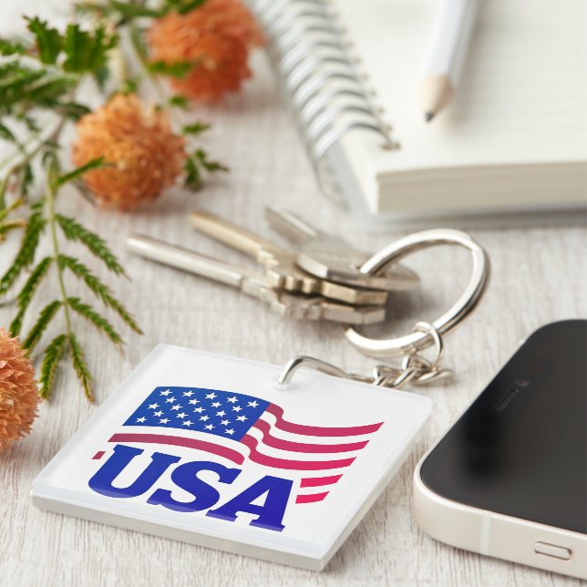 United States Unity Wave Keychain (Front Right)