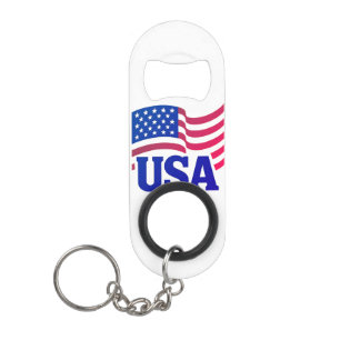 United States Unity Wave Keychain Bottle Opener