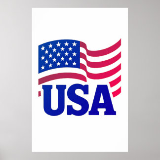United States Unity Wave Poster