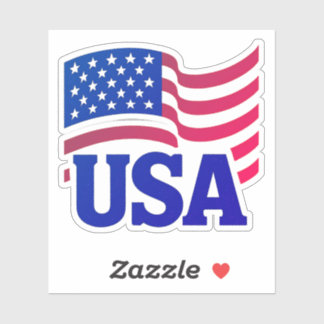 United States Unity Wave Sticker