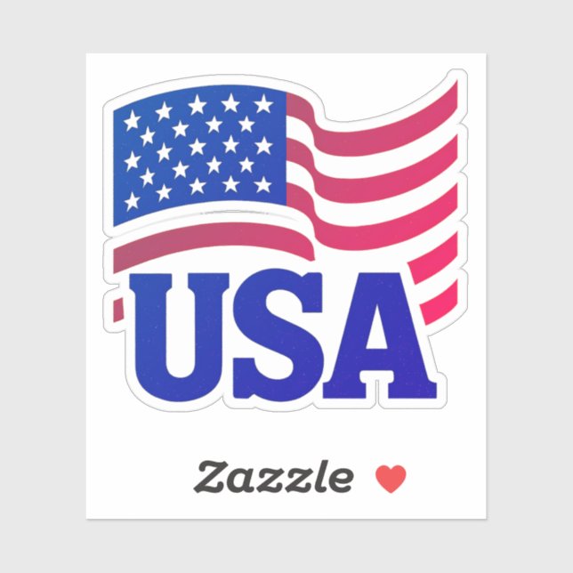 United States Unity Wave Sticker (Sheet)