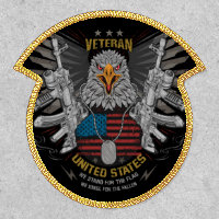 United States Veteran Eagle Kneel for Fallen