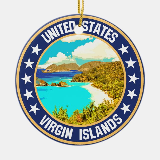 United States Virgin Islands                       Ceramic Ornament (Front)