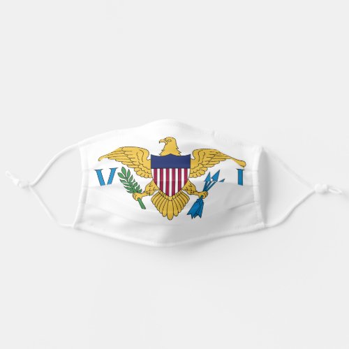 United States Virgin Islands Flag Adult Cloth Face Mask
