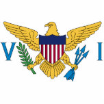 United States Virgin Islands Flag Cutout<br><div class="desc">Flag of the United States Virgin Islands.</div>