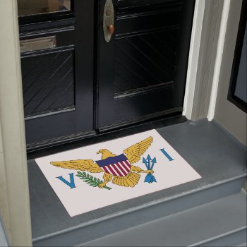 United States Virgin Islands Flag Doormat by FlagGallery at Zazzle