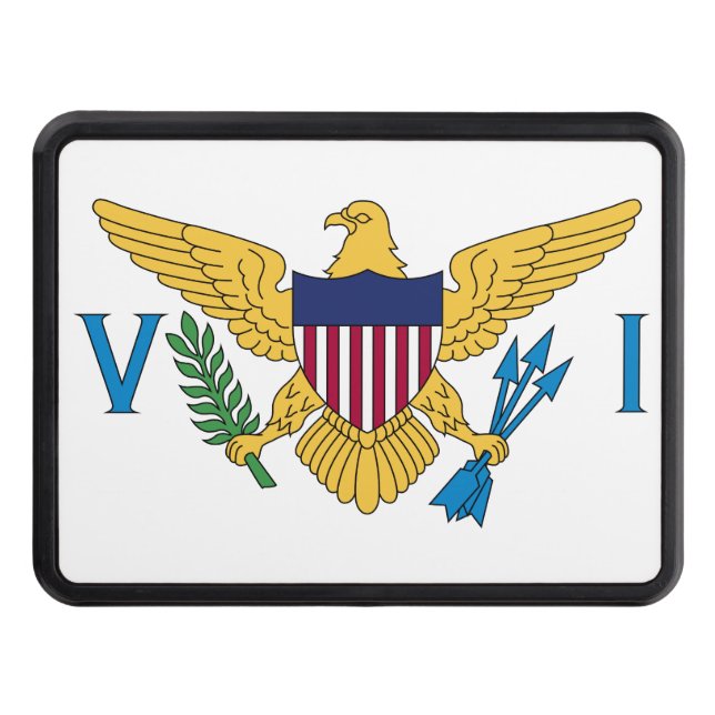 United States Virgin Islands Flag Hitch Cover (Front)