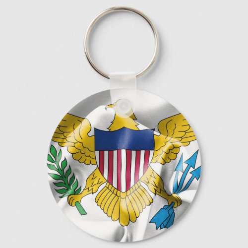 United States Virgin Islands Flag Key Ring