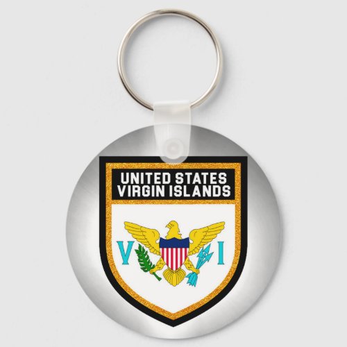 United States Virgin Islands Flag Keychain