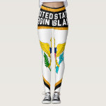 United States Virgin Islands Flag Leggings<br><div class="desc">United States Virgin Islands Flag</div>