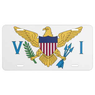 United States Virgin Islands Flag License Plate