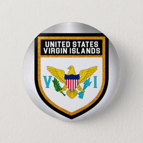 United States Virgin Islands Flag Pinback Button