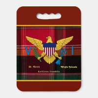 United States Virgin Islands Flag Seat Cushion