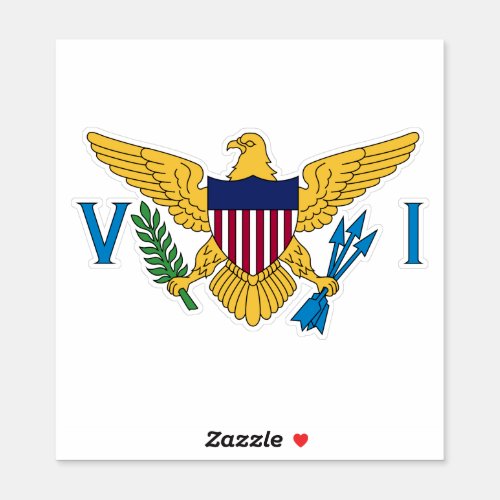 United States Virgin Islands Flag Sticker