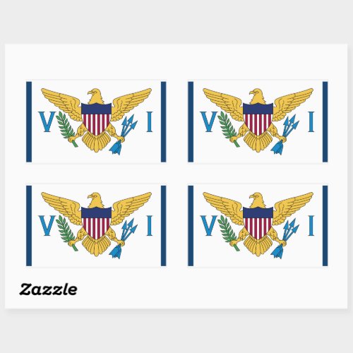 United States Virgin Islands Flag Sticker USVI Fla