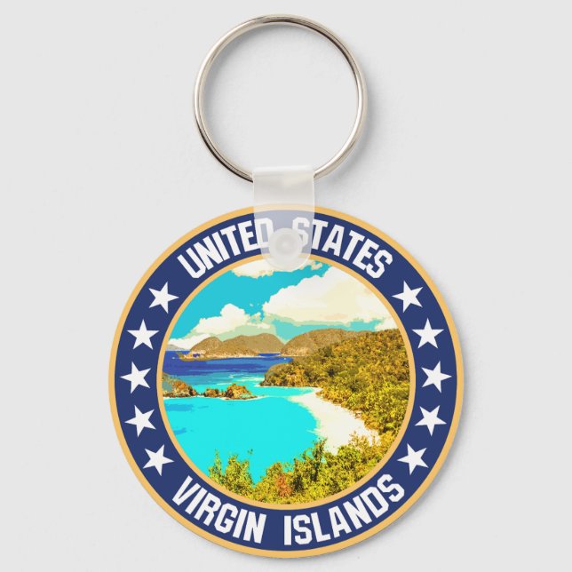 United States Virgin Islands                       Keychain (Front)