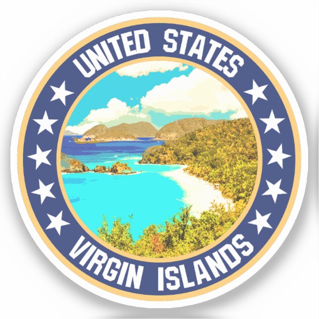 United States Virgin Islands                       Sticker (Front)