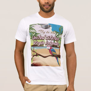 United States Virgin islands vintage travel poster T-Shirt