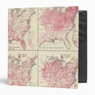 United States vitality maps 3 Ring Binder