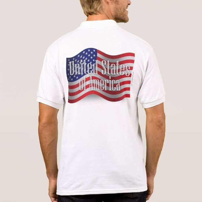 United States Waving Flag T shirt