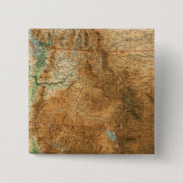 United States western section Pinback Button (Front)