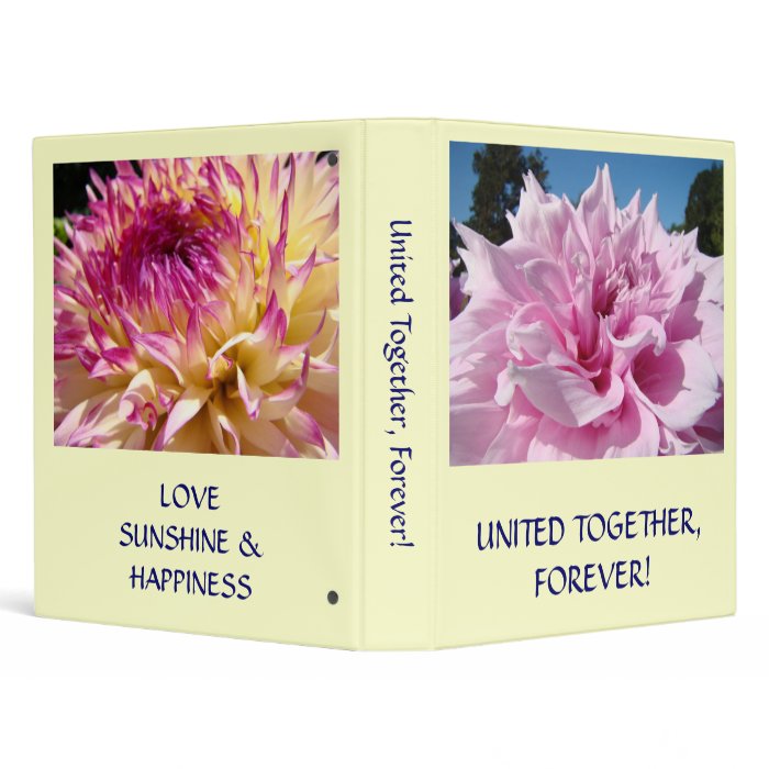 United Together Forever Photo Memory Book gift 3 Ring Binders