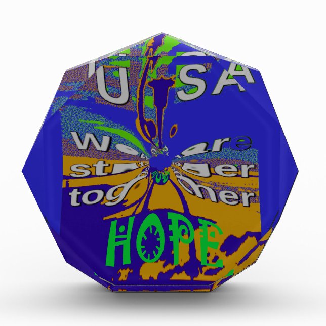 United USA Hope Stronger Together Award (Front)