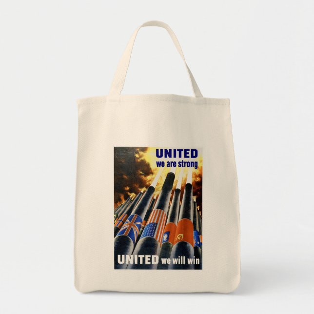 United We Are Strong Tote Bag (Front)