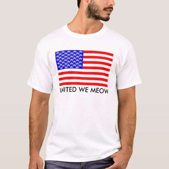 United We Meow T-Shirt (Front)