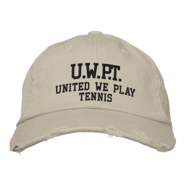 UNITED WE PLAY™  TENNIS EMBROIDERED BASEBALL CAP (Front)