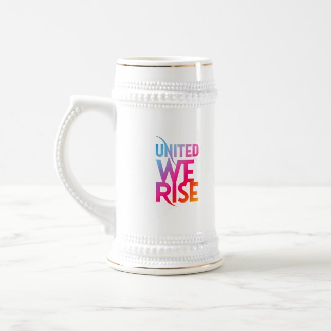 United We Rise Beer Stein (Left)