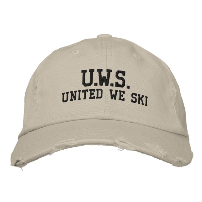 UNITED WE SKI™  Embroidered Hat (Front)