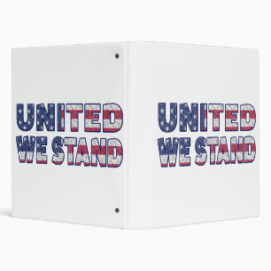 United we stand 3 ring binder
