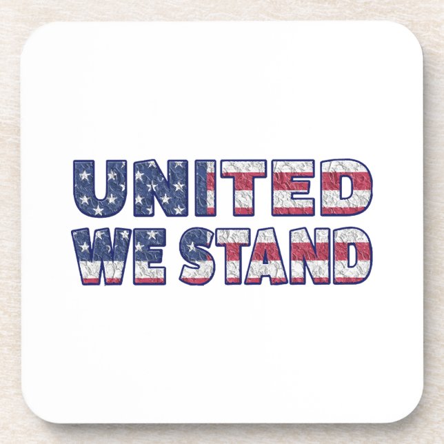 United we stand  beverage coaster (Front)