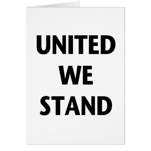 United We Stand Cards (Front)