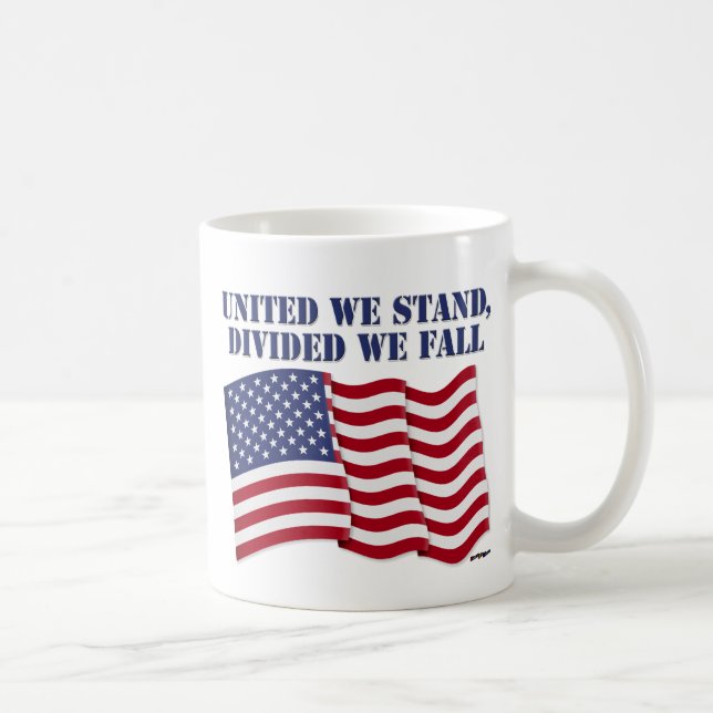 UNITED WE STAND, DIVIDED WE FALL COFFEE MUG (Right)