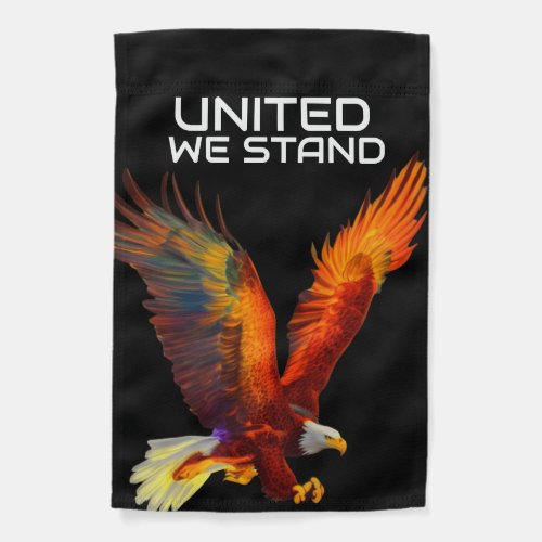 United We Stand Eagle Patriotic  Garden Flag