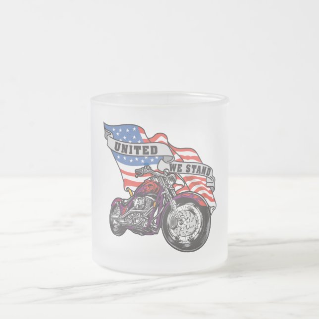 United We Stand Frosted Glass Coffee Mug (Center)